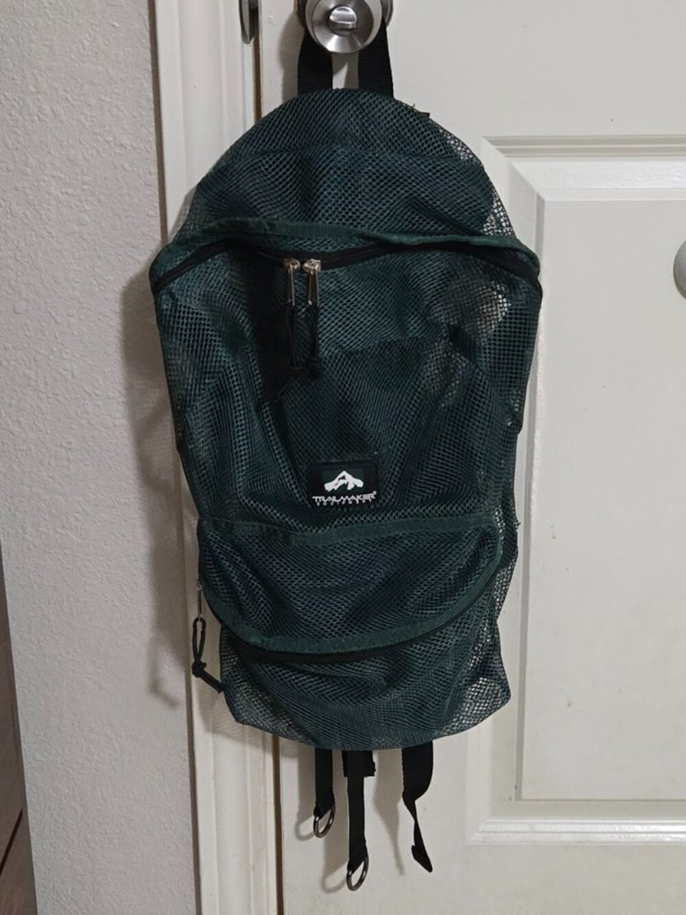 Trailmaker Hunter Green Mesh School Backpack Stadium Gym Bag